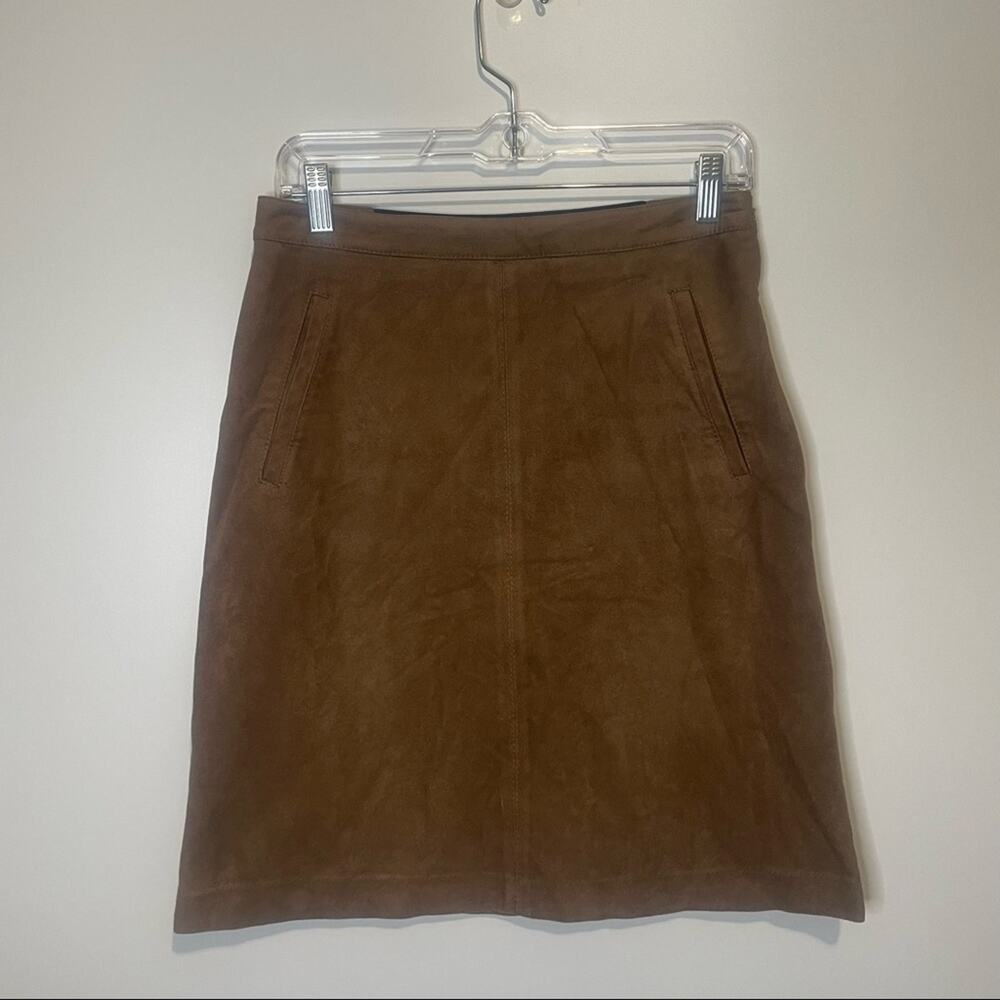 BCBG Max Azria Alexandra Faux Suede Skirt Size XS
